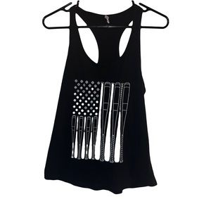 Black and white small tank top